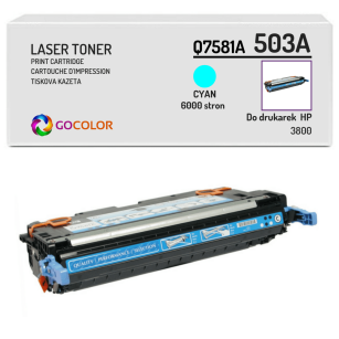 Toner do HP Q7581A 503A 3800 Cyan Zamiennik