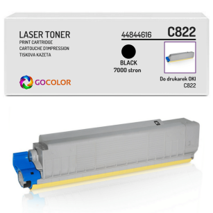 Toner do OKI C822 n, dn, cdtn, 44844616 Black zamiennik