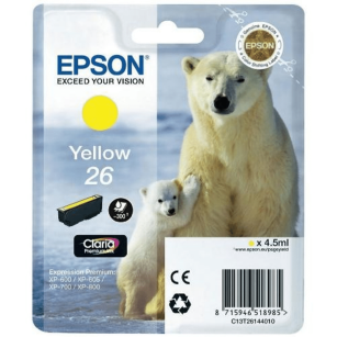 EOL Epson oryginalny tusz 26 T2614 C13T26144012 yellow