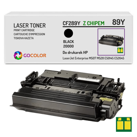 Toner do HP CF289Y 89Y LaserJet Enterprise M507dn MFP M528 E50145 E52645 Z CHIPEM zamiennik