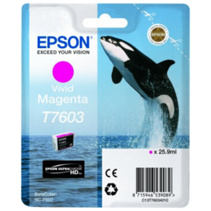 Epson oryginalny tusz T7603 C13T76034010 vivid magenta