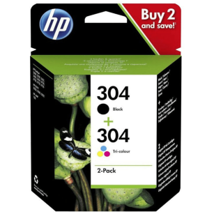 HP oryginalny Tusz 3JB05AE 304 2Pack