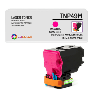 Toner do MINOLTA TNP49M A95W350 Bizhub C3351 C3851 Magenta Zamiennik