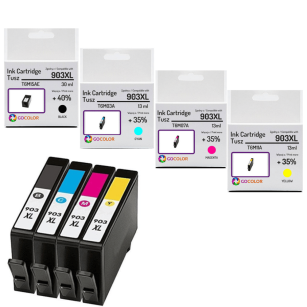 4 X Tusz do HP 903XL CMYK Zamiennik