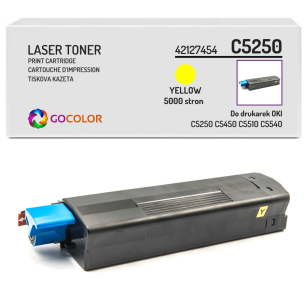 Toner do OKI C5250 C5450 C5510 C5540 n, dn, mfp, 42127454 Yellow zamiennik