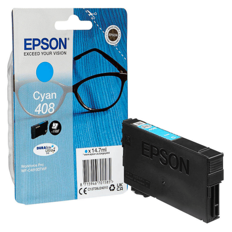 Epson oryginalny tusz 408 T09J240 C13T09J24010 WF-C4310DTWF WF-C4810DTWF cyan 14.7ml