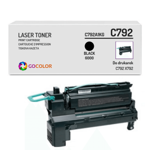 Toner do LEXMARK C792 X792 C792A1KG Black Zamiennik