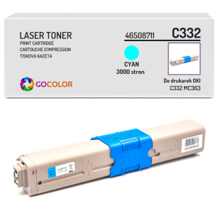 Toner do OKI C332 MC363 dn, dnw, 46508711 Cyan zamiennik