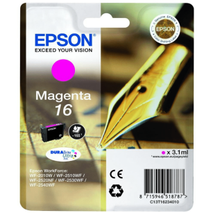 Epson oryginalny tusz 16 T1623 C13T16234012 magenta