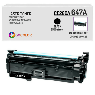 Toner do HP CE260A 647A CP4025 CP4525 Black Zamiennik