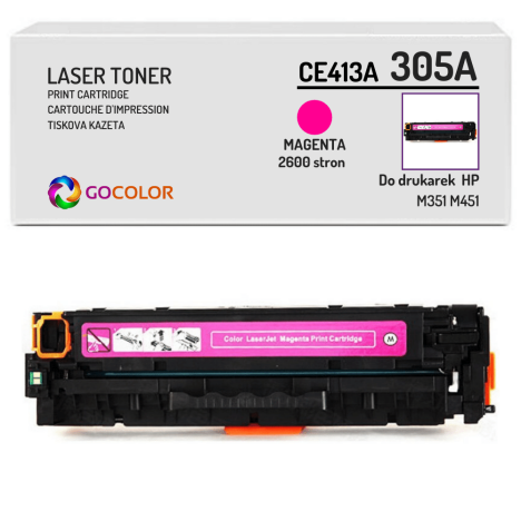 Toner do HP CE413A 305A M351 M451 Magenta Zamiennik