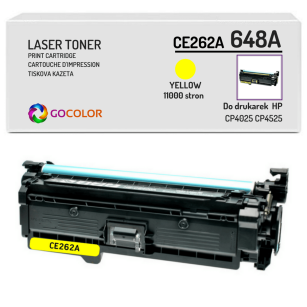 Toner do HP CE262A 648A CP4025 CP4525 Yellow Zamiennik