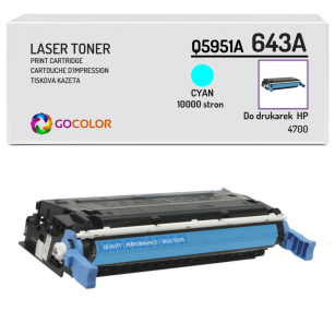 Toner do HP Q5951A 643A 4700 Cyan Zamiennik