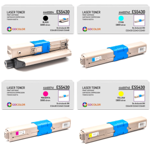 4 X Toner do OKI ES5430, ES3451, ES5461, 44469814, 44469742, 44469741, 44469740, zamiennik