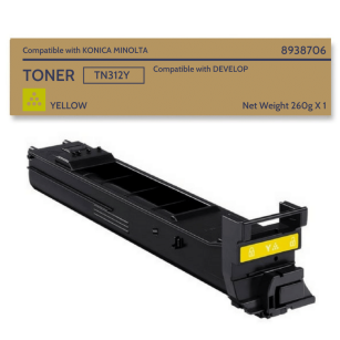 Toner do Konica Minolta TN312Y Yellow Bizhub C300/C352; Develop Ineo + 300/351 12k