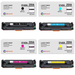 4 X Toner do HP CF400A CF401A CF402A CF403A 201A Zamiennik