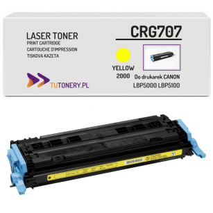 Toner do CANON CRG707 9421A004 Yellow Zamiennik