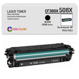 Toner do HP CF360X 508X M552 M553 Black Zamiennik