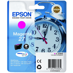 Epson oryginalny tusz 27 T2703 C13T27034012 magenta