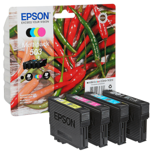 Epson oryginalny tusz 503 T09Q640 C13T09Q64010 XP5200 XP5205 WF2960DWF WF2965DWF CMYK 3x3.3/4.6ml 4-pak