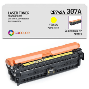 Toner do HP CE742A 307A CP5225 Yellow Zamiennik