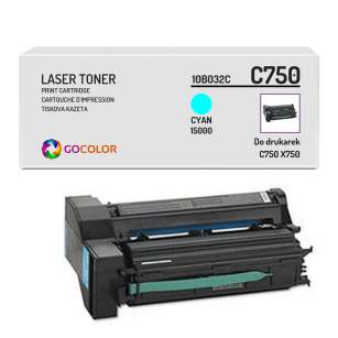 EOL Toner do LEXMARK C750 X750 10B032C Cyan Zamiennik