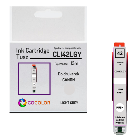 Tusz do CANON CLI-42LGY 6391B001 Pixma Pro-100 light gray Zamiennik 13.0ml