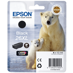 Epson oryginalny tusz 26XL T2621 C13T26214012 black