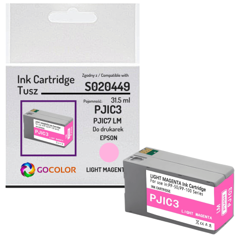 Tusz do EPSON PJIC3 S020449 PJIC7LM PP-100 PP-50 Light Magenta Zamiennik 31.5 ml