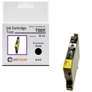 Tusz do EPSON T0611 Black Zamiennik