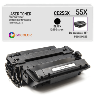 Toner do HP CE255X 55X P3015 M525 Zamiennik