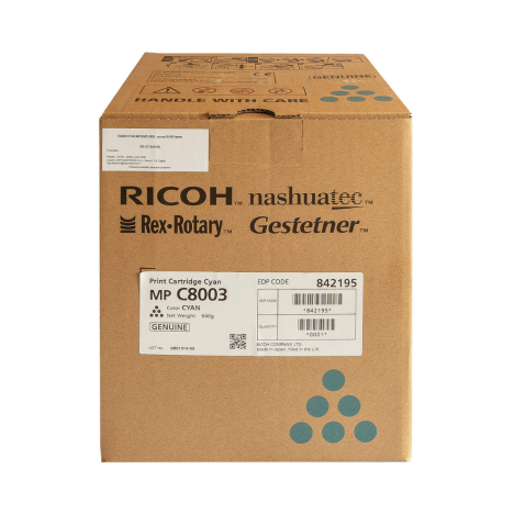 EOL Ricoh oryginalny toner MP C8003 842195 cyan