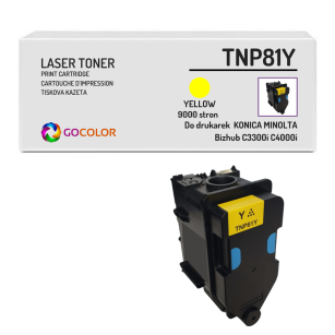 Toner do MINOLTA TNP81Y AAJW251 AAJW2D2 Bizhub C3300i C4000i Yellow Zamiennik