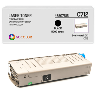 Toner do OKI C712 n, dn, 46507616 Black zamiennik