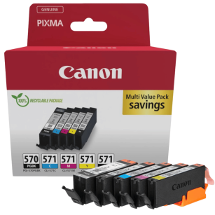 Canon oryginalny tusz CLI571 + PGI570 0372C006 black / pigment black / cyan / magenta / yellow 5-pak 