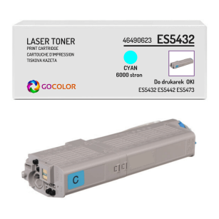 Toner do OKI ES5473 ES5463 ES5432 ES5442 46490623 Cyan