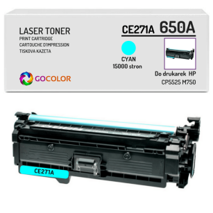 Toner do HP CE271A 650A CP5525 M750 Cyan Zamiennik