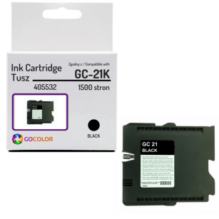 EOL Tusz do RICOH żelowy Black GC21K GC21K 405532 Zamiennik