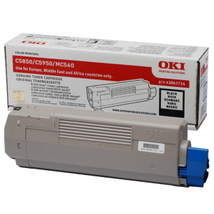 OKI oryginalny toner C5850 C5950 MC560 n, dn, cdtn, mfp, 43865724 black