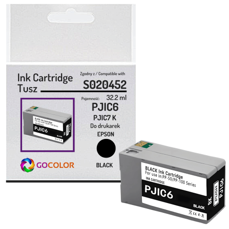 Tusz do EPSON PJIC6 S020452 PJIC7K PP-100 PP-50 Black Zamiennik 32.2 ml