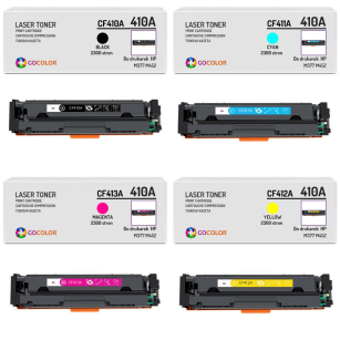 4 X Toner do HP CF410A CF411A CF412A CF413A 410A Zamiennik