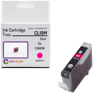 Tusz do CANON CLI8M 0622B001 Magenta 100 % nowy zamiennik