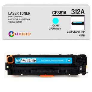 Toner do HP CF381A 312A M476 Cyan Zamiennik