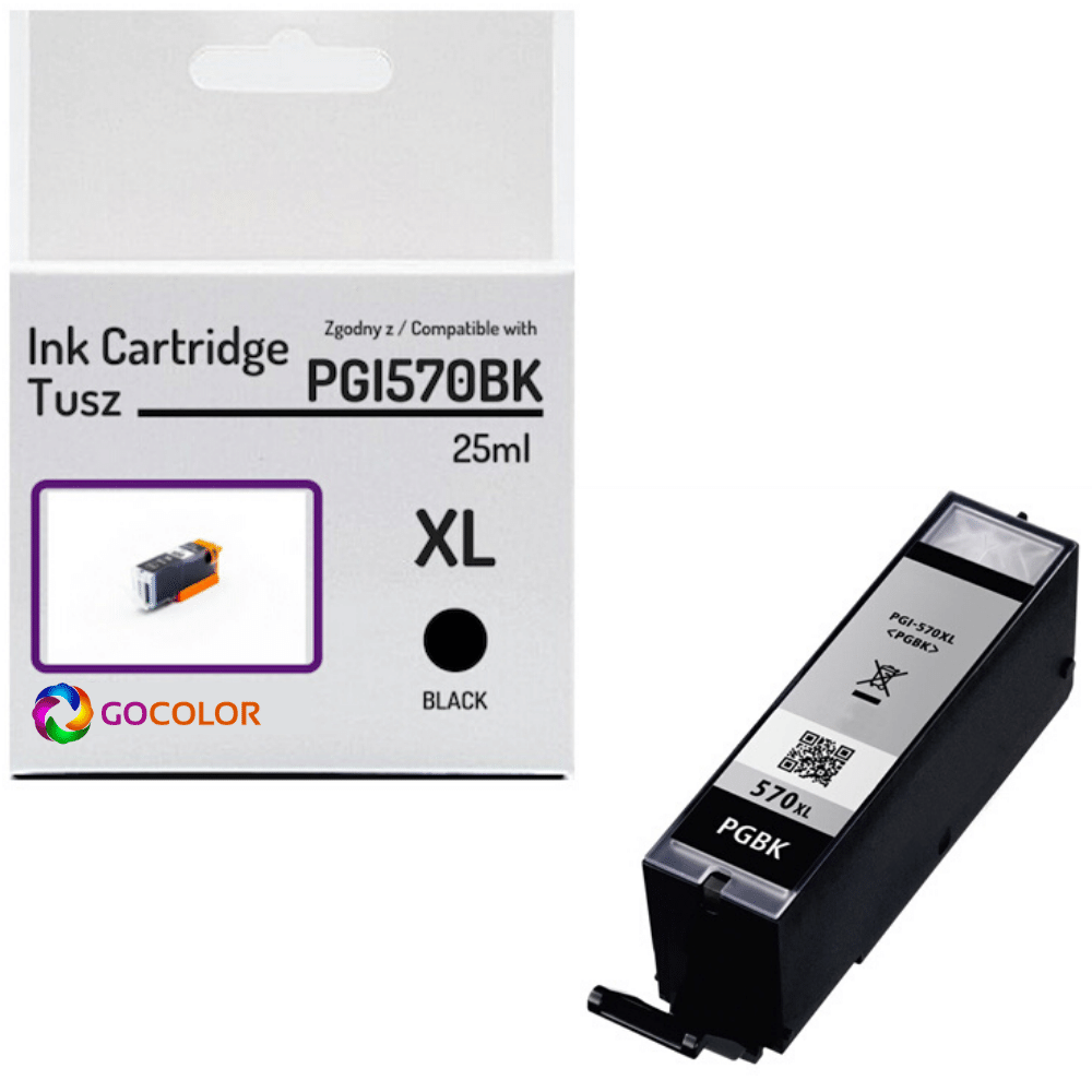 Compatible Ink Cartridge PGI-570 XL PGBK for Canon (0318C001) (Black)