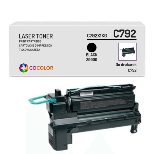 Toner do LEXMARK C792 C792X1KG Black Zamiennik