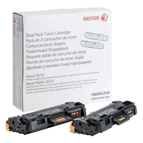 Xerox oryginalny toner B205 B210 B215 106R04349 2-pak